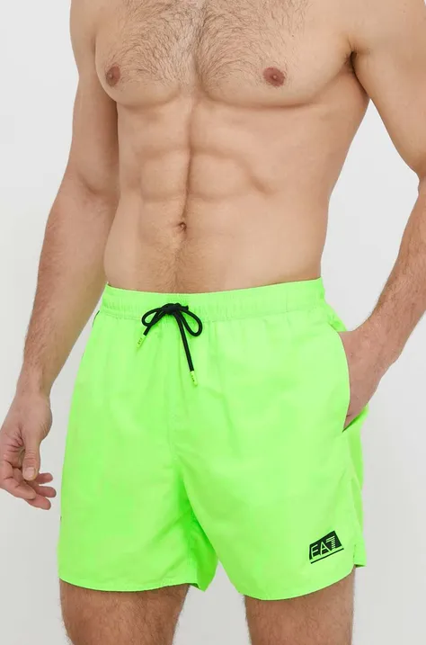 Kratke hlače za kupanje EA7 Emporio Armani boja: zelena