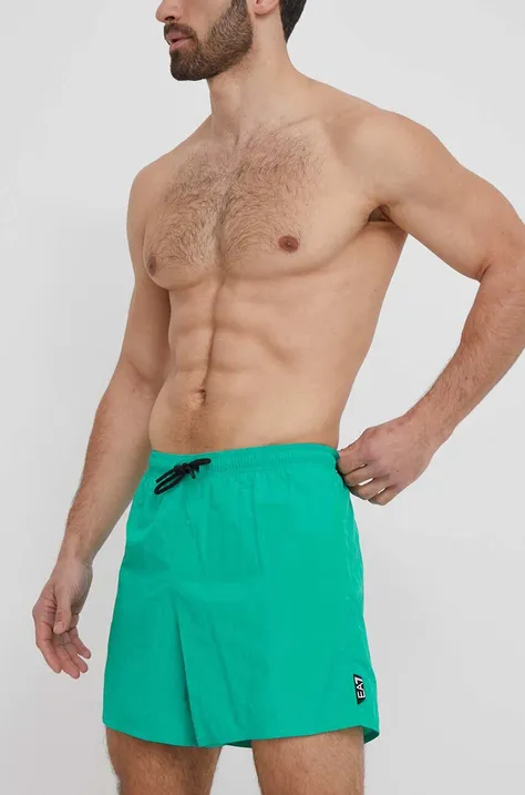 Kratke hlače za kupanje EA7 Emporio Armani boja: zelena