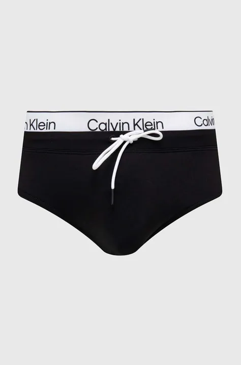 Plavky Calvin Klein čierna farba