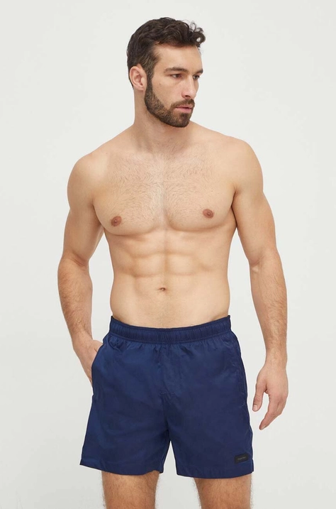 Calvin Klein pantaloni scurți de baie culoarea bleumarin KM0KM00939