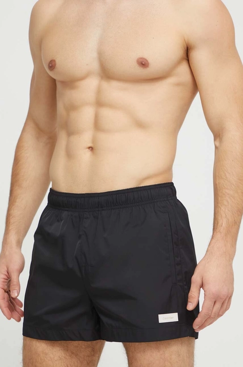 Calvin Klein pantaloni scurți de baie culoarea negru KM0KM00941