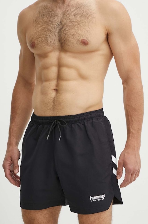Hummel szorty kąpielowe hmlNED SWIM SHORTS kolor czarny 227641
