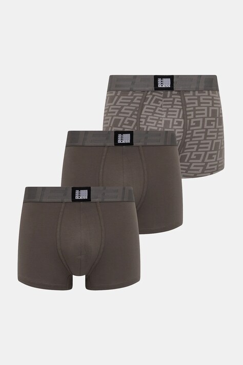 Guess bokserki 3-pack męskie kolor szary U4RG01 K6YW0