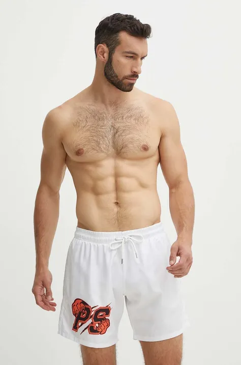 Kratke hlače za kupanje PLEIN SPORT boja: bijela