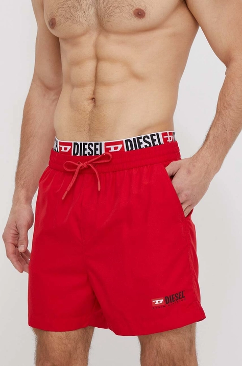 Купальные шорты Diesel цвет красный