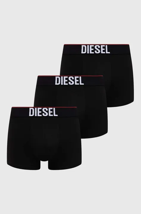 Боксеры Diesel 3 шт мужские цвет чёрный