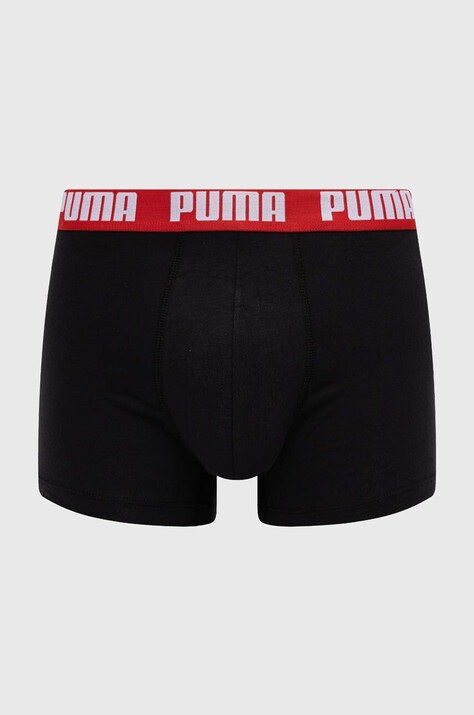 Puma облягаючі боксери чоловічі бавовняні з еластаном Everyday Basic 2 шт — SS24-BIM0FP, червоний — фото 2
