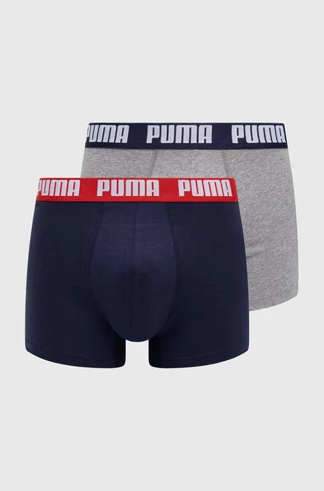 Boxerky Puma 2-pack pánské, tmavomodrá barva, 938320