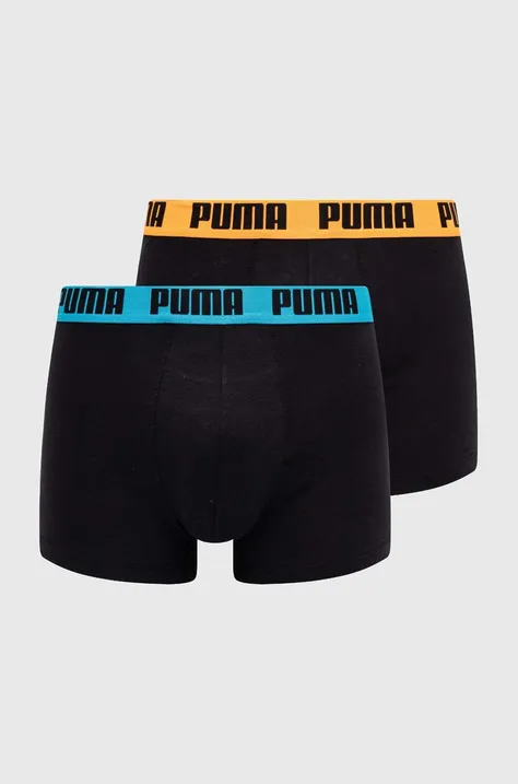 Boxerky Puma 2-pack pánské, černá barva, 938320