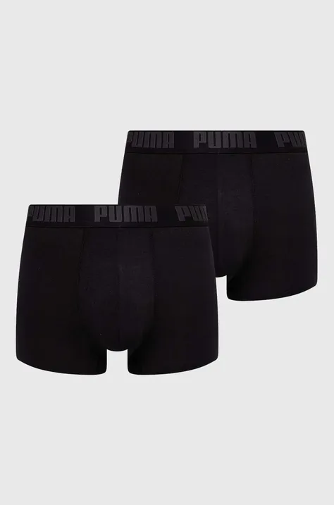 Boxerky Puma 2-pack pánské, černá barva, 938320