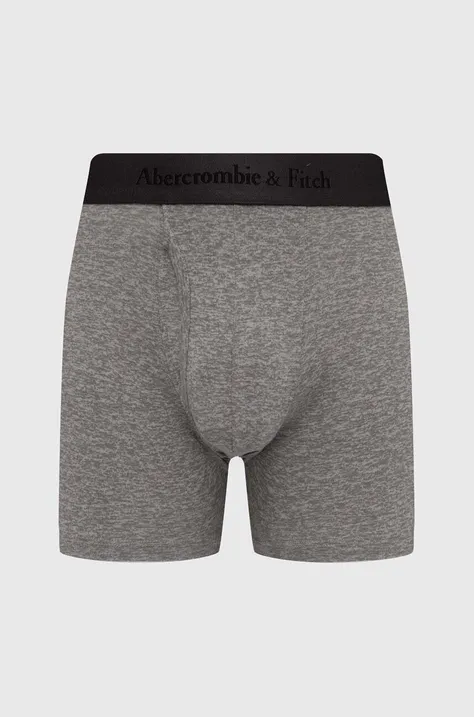 Abercrombie & Fitch bokserki 3-pack męskie kolor szary