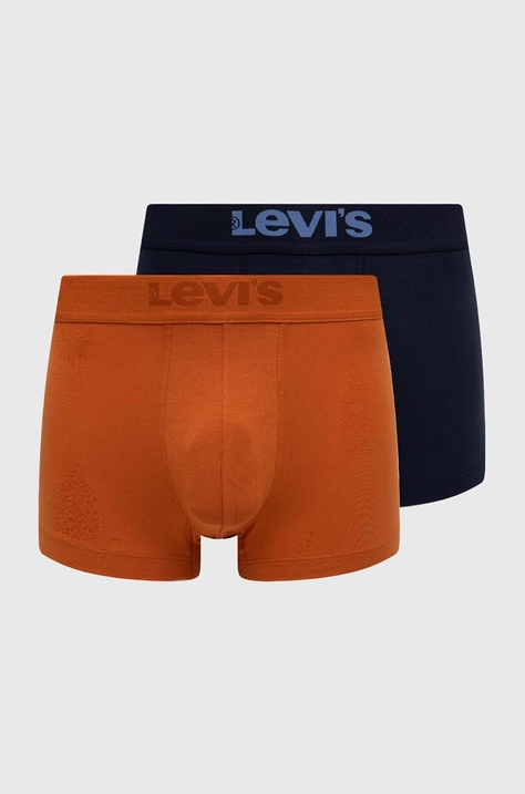 Boxerky Levi's 2-pak pánske, tmavomodrá farba