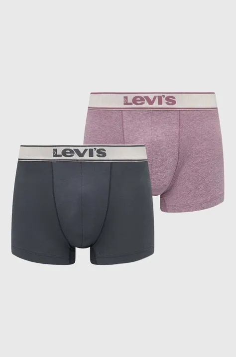 Boksarice Levi's 2-pack moški, roza barva