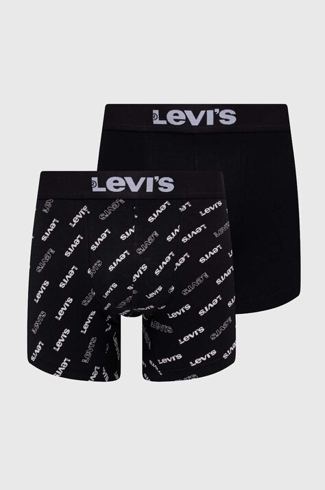Levi's boxeri 2-pack barbati, culoarea negru