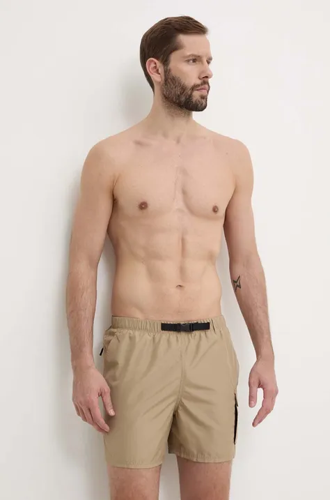 Kopalne kratke hlače Nike Voyage rjava barva