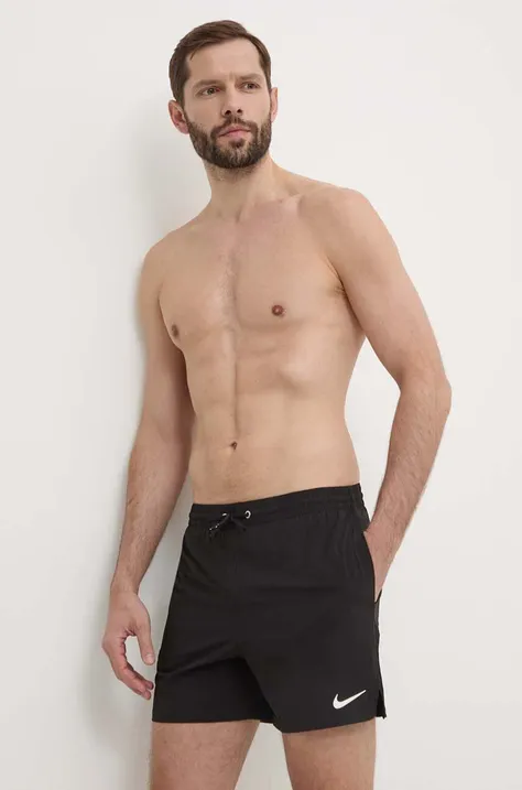 Kratke hlače za kupanje Nike Solid boja: crna