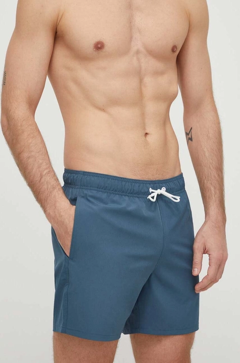 Hollister Co. pantaloni scurti de baie culoarea albastru marin