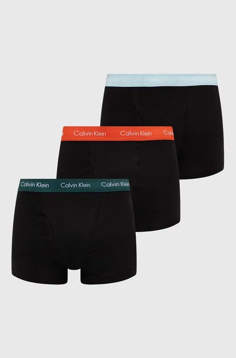 Боксеры Calvin Klein Underwear 3 шт мужские цвет чёрный 000NB2615A