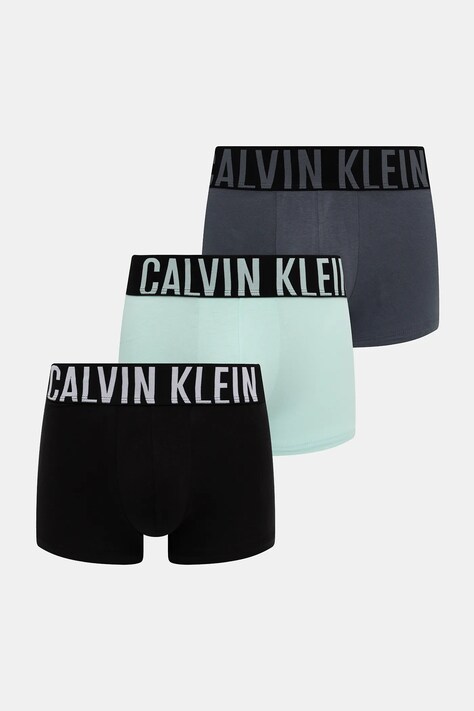 Calvin Klein Underwear bokserki 3-pack męskie kolor turkusowy 000NB3608A
