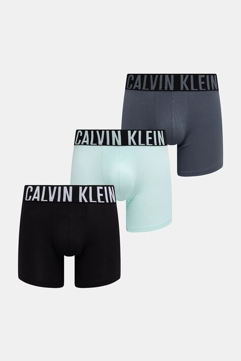 Calvin Klein Underwear bokserki 3-pack męskie kolor turkusowy 000NB3609A
