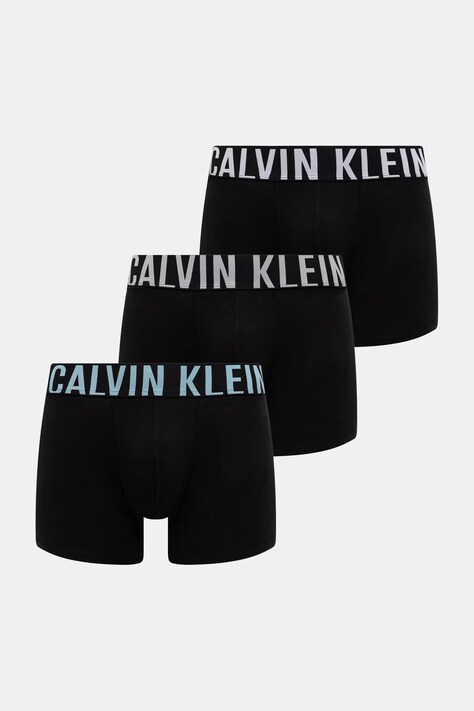 Calvin Klein Underwear uske bokserice za muškarce s pamukom 3-pack crne 000NB3609A