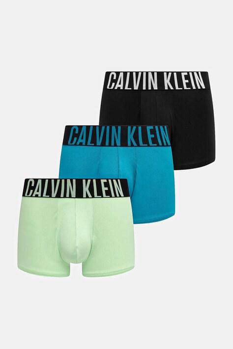 Calvin Klein Underwear bokserki 3-pack męskie kolor zielony 000NB3775A