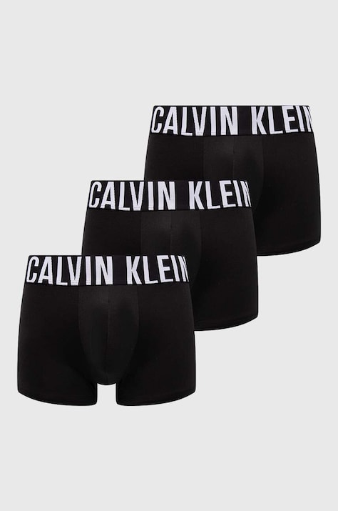 Calvin Klein Underwear boxeri 3-pack barbati, culoarea negru, 000NB3775A