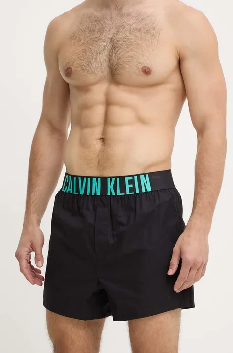 Boxerky Calvin Klein Underwear 2-pack pánské, černá barva