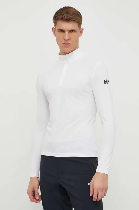 Funkcionalna majica z dolgimi rokavi Helly Hansen Tech bela barva