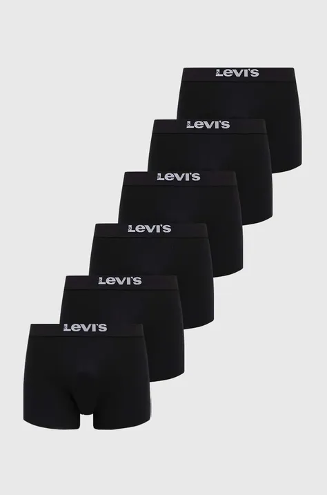 Боксери Levi's 6-pack чоловічі колір чорний