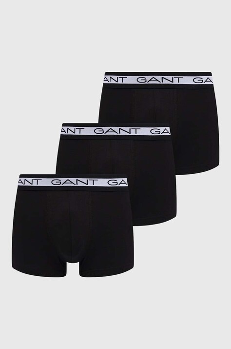 Boxerky Gant 3-pack pánské, černá barva, 900003053