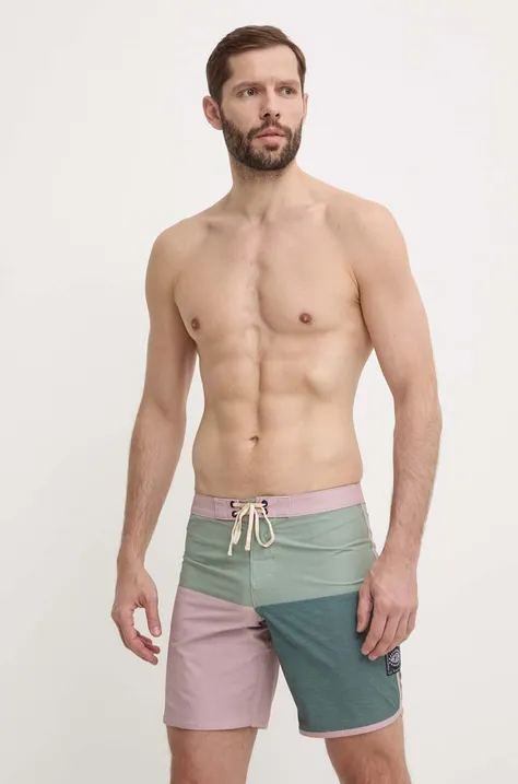 Kratke hlače za kupanje Picture Andy Heritage Solid 17 boja: zelena, MBS068