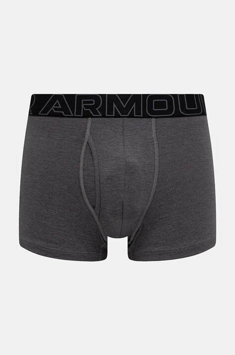 Under Armour боксери чоловічі 83 Perf Cotton 3in 3 шт — SS24-BIM0MU, сірий — фото 4