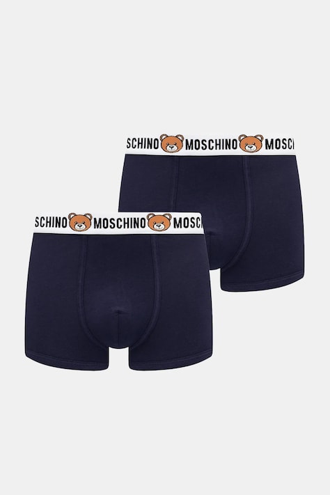 Boxerky Moschino Underwear 2-pack pánské, černá barva, 13874402
