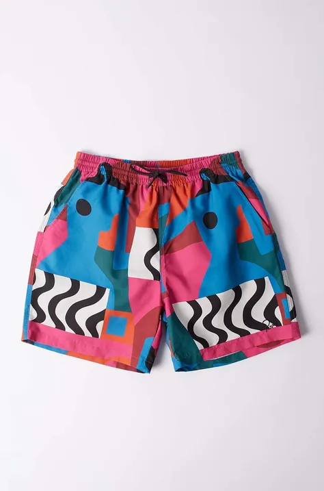 Plavkové šortky by Parra Distorted Water Swim Shorts 51435