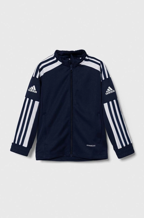 Otroški pulover adidas Performance SQ21 TR JKT Y mornarsko modra barva