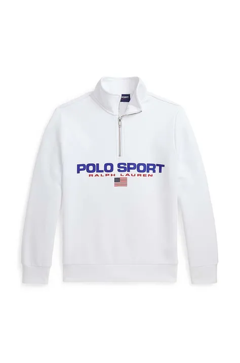 Детская кофта Polo Ralph Lauren цвет белый с принтом