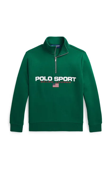 Polo Ralph Lauren gyerek felső zöld, nyomott mintás