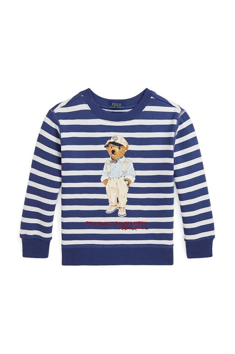Polo Ralph Lauren bluza copii culoarea albastru marin, modelator, 322942220001