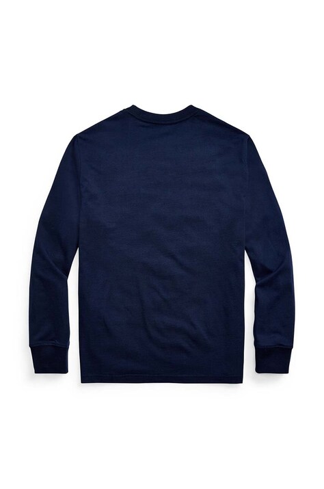 Дитяча бавовняна кофта Polo Ralph Lauren — SS24-BLB0B9, темно-синій — фото 2