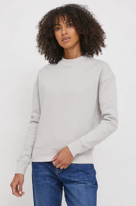 Кофта Calvin Klein женская цвет серый однотонная