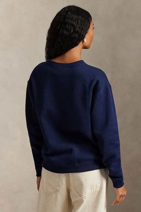 Polo Ralph Lauren bluza damska kolor granatowy gładka 211943006