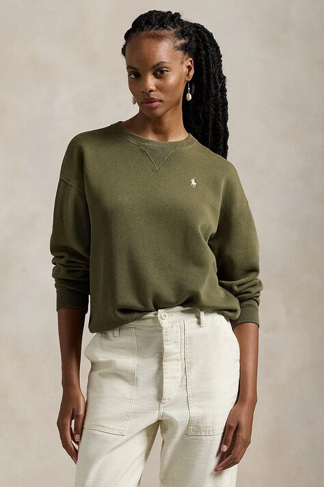 Polo Ralph Lauren bluza femei, culoarea rosu, neted, 211943006