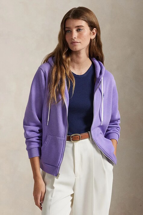 Pulover Polo Ralph Lauren ženski, s kapuco, 211943008