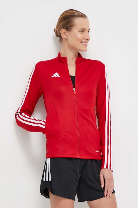 Кофта для тренинга adidas Performance Tiro 23 цвет красный с аппликацией