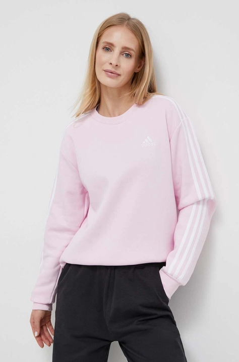 adidas bluza damska kolor różowy z aplikacją IM0209