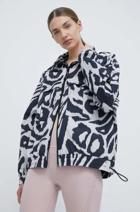 Вітровка adidas by Stella McCartney колір сірий перехідна oversize IN3613