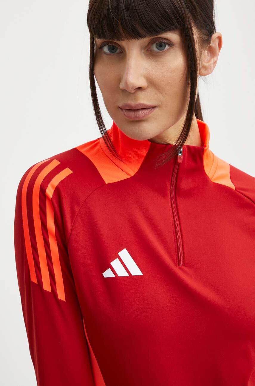 adidas Performance bluza treningowa Tiro 24 Competition kolor czerwony wzorzysta IS1647