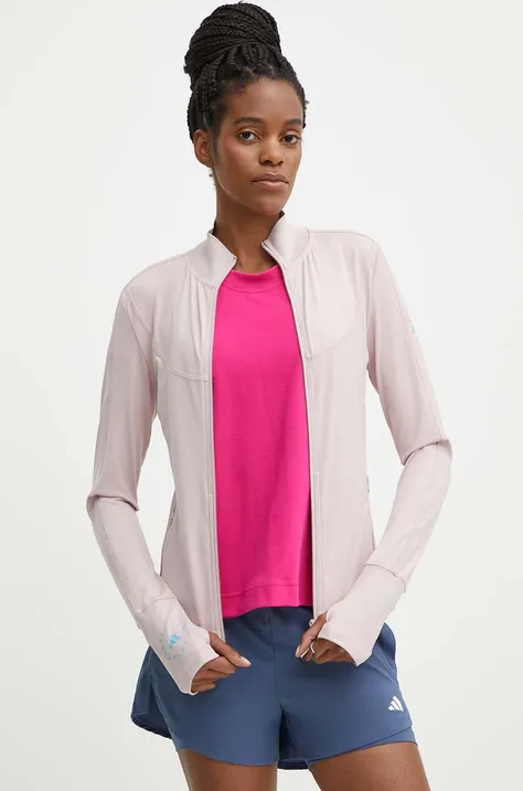 adidas by Stella McCartney edzős pulóver Truepurpose rózsaszín, sima, IT8233