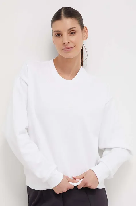 Кофта adidas жіноча колір білий однотонна